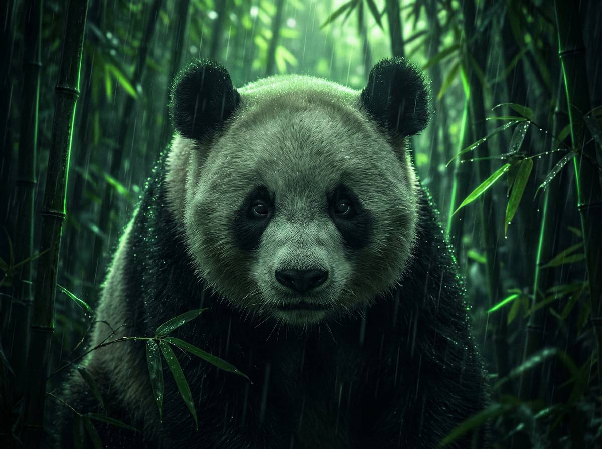 福利姬精选视频-熊猫竹林漫步